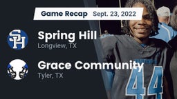 Recap: Spring Hill  vs. Grace Community  2022
