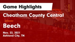 Cheatham County Central  vs Beech  Game Highlights - Nov. 22, 2021