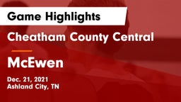 Cheatham County Central  vs McEwen  Game Highlights - Dec. 21, 2021