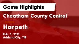 Cheatham County Central  vs Harpeth  Game Highlights - Feb. 3, 2023