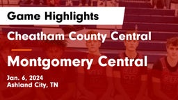 Cheatham County Central  vs Montgomery Central  Game Highlights - Jan. 6, 2024