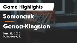 Somonauk  vs Genoa-Kingston  Game Highlights - Jan. 28, 2020