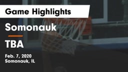 Somonauk  vs TBA Game Highlights - Feb. 7, 2020