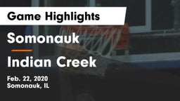 Somonauk  vs Indian Creek  Game Highlights - Feb. 22, 2020