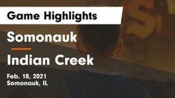 Somonauk  vs Indian Creek  Game Highlights - Feb. 18, 2021