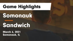 Somonauk  vs Sandwich  Game Highlights - March 6, 2021