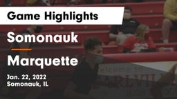 Somonauk  vs Marquette  Game Highlights - Jan. 22, 2022