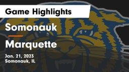 Somonauk  vs Marquette Game Highlights - Jan. 21, 2023
