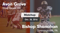 Matchup: Avon Grove High vs. Bishop Shanahan  2016