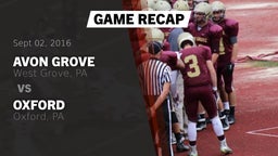 Recap: Avon Grove  vs. Oxford  2016