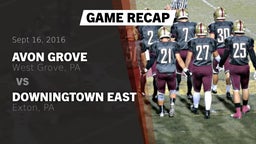 Recap: Avon Grove  vs. Downingtown East  2016