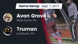 Recap: Avon Grove  vs. Truman  2017
