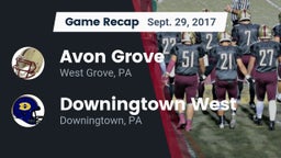 Recap: Avon Grove  vs. Downingtown West  2017