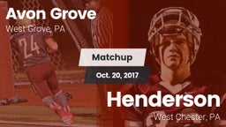Matchup: Avon Grove High vs. Henderson  2017