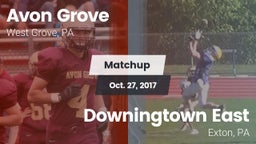 Matchup: Avon Grove High vs. Downingtown East  2017