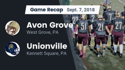 Recap: Avon Grove  vs. Unionville  2018