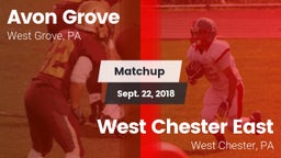Matchup: Avon Grove High vs. West Chester East  2018