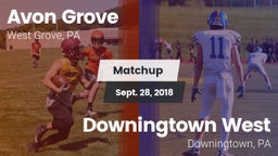 Matchup: Avon Grove High vs. Downingtown West  2018