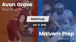 Matchup: Avon Grove High vs. Malvern Prep  2018