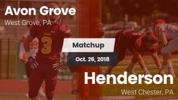 Matchup: Avon Grove High vs. Henderson  2018