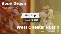 Matchup: Avon Grove High vs. West Chester Rustin  2019