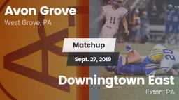 Matchup: Avon Grove High vs. Downingtown East  2019