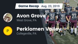 Recap: Avon Grove  vs. Perkiomen Valley  2019