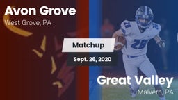 Matchup: Avon Grove High vs. Great Valley  2020