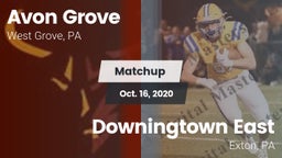 Matchup: Avon Grove High vs. Downingtown East  2020