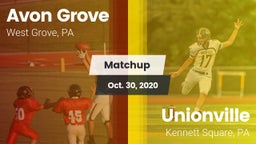 Matchup: Avon Grove High vs. Unionville  2020
