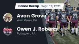 Recap: Avon Grove  vs. Owen J. Roberts  2021