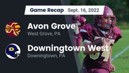 Recap: Avon Grove  vs. Downingtown West  2022