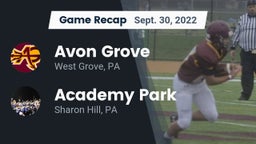 Recap: Avon Grove  vs. Academy Park  2022