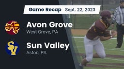 Recap: Avon Grove  vs. Sun Valley  2023