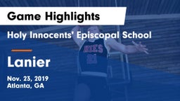 Holy Innocents' Episcopal School vs Lanier  Game Highlights - Nov. 23, 2019