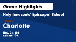 Holy Innocents' Episcopal School vs Charlotte  Game Highlights - Nov. 22, 2021