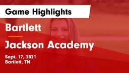 Bartlett  vs Jackson Academy  Game Highlights - Sept. 17, 2021