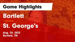 Bartlett  vs St. George's  Game Highlights - Aug. 24, 2022