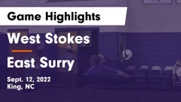 West Stokes  vs East Surry  Game Highlights - Sept. 12, 2022