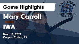 Mary Carroll  vs IWA Game Highlights - Nov. 18, 2021