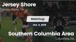Matchup: Jersey Shore High vs. Southern Columbia Area  2019