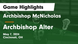 Archbishop McNicholas  vs Archbishop Alter  Game Highlights - May 7, 2024