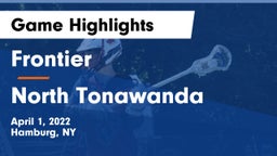 Frontier  vs North Tonawanda  Game Highlights - April 1, 2022