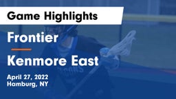 Frontier  vs Kenmore East Game Highlights - April 27, 2022
