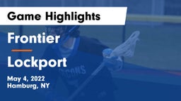 Frontier  vs Lockport  Game Highlights - May 4, 2022