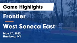 Frontier  vs West Seneca East  Game Highlights - May 17, 2023