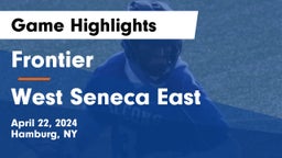 Frontier  vs West Seneca East  Game Highlights - April 22, 2024