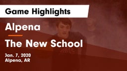 Alpena  vs The New School Game Highlights - Jan. 7, 2020