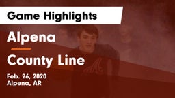 Alpena  vs County Line  Game Highlights - Feb. 26, 2020