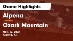Alpena  vs Ozark Mountain Game Highlights - Nov. 12, 2022